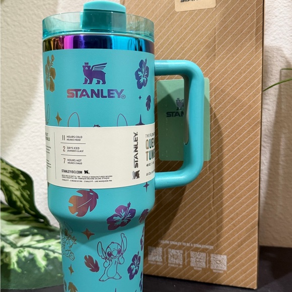 Stanley Teal Travel Mug with Ohana Design- Stitch engraved - Picture 2 of 4